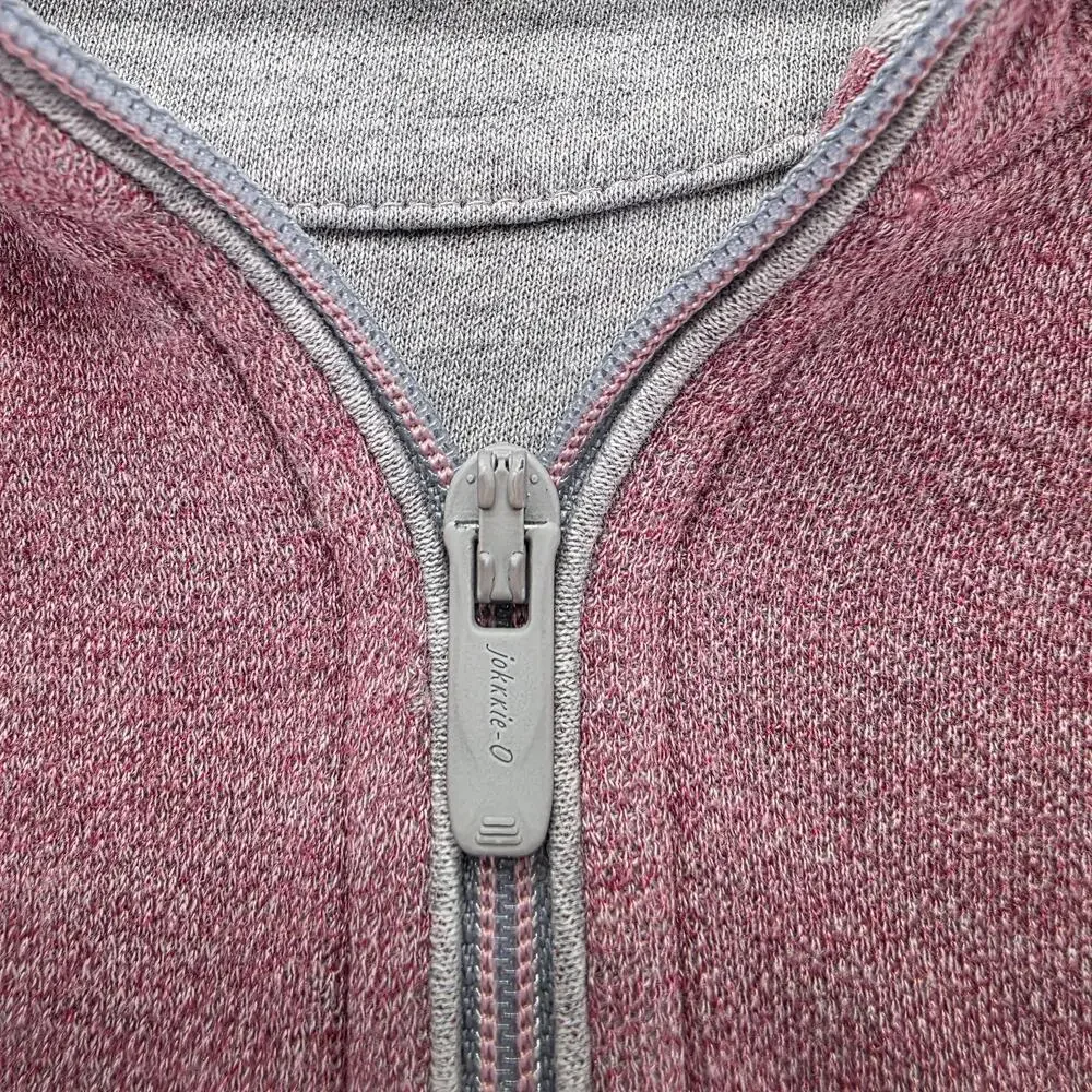 Johnnie-O Sweatshirt Mens 2XL Pink Pullover 1/4 Zip Mock Neck Embroidered